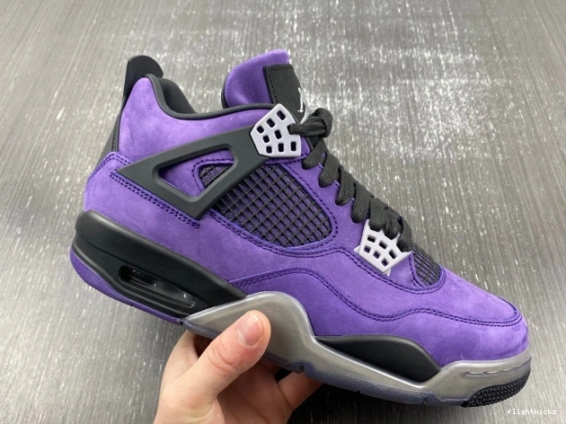 Scott Purple Suede Air 4 Jordan Travis x 1029
